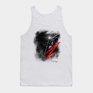 Zorro Black White and red Tank Top